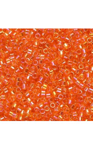 Miyuki delica Beads 11/0 - Transparent tangerine ab DB-151